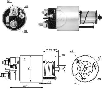 Messmer ZM1497 - Тягове реле, стартер avtolavka.club