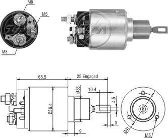 Messmer ZM3973 - Тягове реле, стартер avtolavka.club