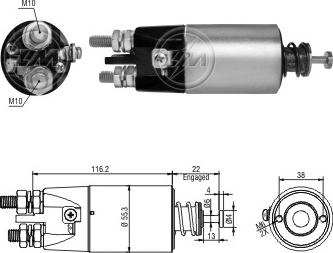 Messmer ZM3897 - Тягове реле, стартер avtolavka.club