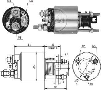 Messmer ZM7595 - Тягове реле, стартер avtolavka.club