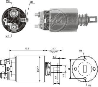 Messmer ZM783 - Тягове реле, стартер avtolavka.club