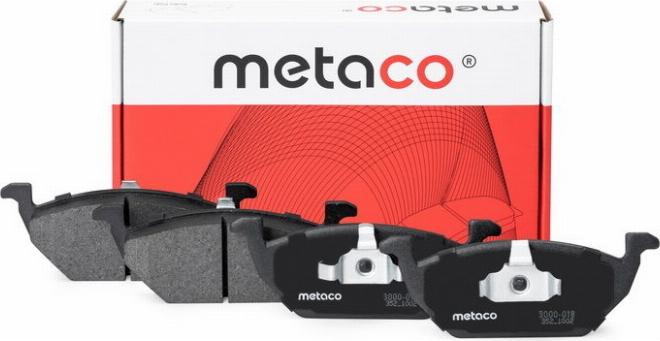 METACO 3000-018 - Гальмівні колодки, дискові гальма avtolavka.club