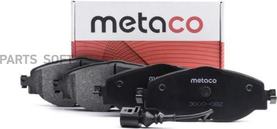 METACO 3000-082 - Гальмівні колодки, дискові гальма avtolavka.club