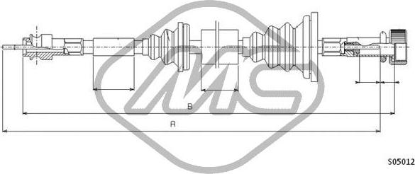 Metalcaucho 80919 - Тросик спідометра avtolavka.club