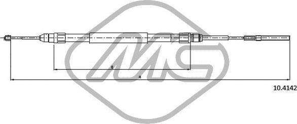 Metalcaucho 80660 - Трос, гальмівна система avtolavka.club