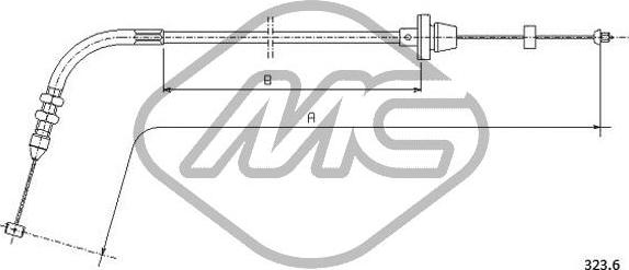 Metalcaucho 81533 - Тросик газу avtolavka.club