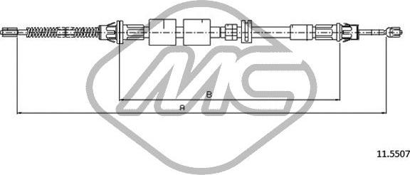 Metalcaucho 81800 - Трос, гальмівна система avtolavka.club