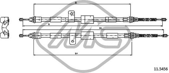 Metalcaucho 81823 - Трос, гальмівна система avtolavka.club