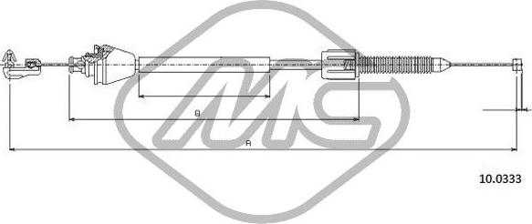 Metalcaucho 83190 - Тросик газу avtolavka.club