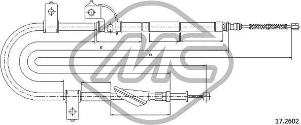 Metalcaucho 83300 - Трос, гальмівна система avtolavka.club