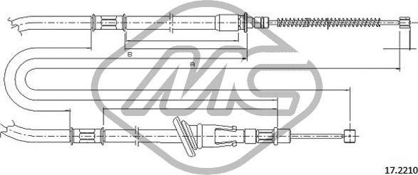 Metalcaucho 82259 - Трос, гальмівна система avtolavka.club