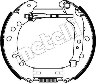 Metelli 51-0489 - Комплект гальм, барабанний механізм avtolavka.club