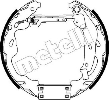 Metelli 51-0488 - Комплект гальм, барабанний механізм avtolavka.club