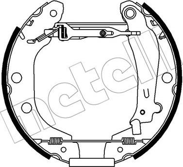 Metelli 51-0431 - Комплект гальм, барабанний механізм avtolavka.club