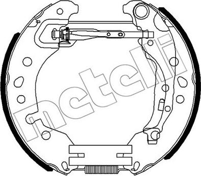 Metelli 51-0516 - Комплект гальм, барабанний механізм avtolavka.club