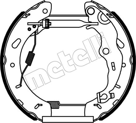 Metelli 51-0536 - Комплект гальм, барабанний механізм avtolavka.club