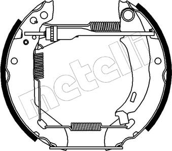 Metelli 51-0059 - Комплект гальм, барабанний механізм avtolavka.club