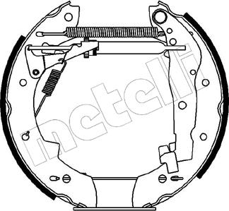 Metelli 51-0088 - Комплект гальм, барабанний механізм avtolavka.club