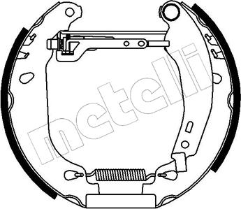 Metelli 51-0050 - Комплект гальм, барабанний механізм avtolavka.club