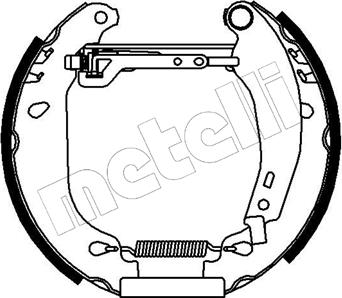 Metelli 51-0013 - Комплект гальм, барабанний механізм avtolavka.club