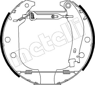 Metelli 51-0012 - Комплект гальм, барабанний механізм avtolavka.club