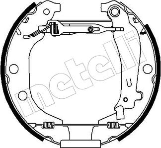 Metelli 51-0078 - Комплект гальм, барабанний механізм avtolavka.club