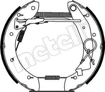 Metelli 51-0140 - Комплект гальм, барабанний механізм avtolavka.club