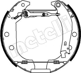 Metelli 51-0143 - Комплект гальм, барабанний механізм avtolavka.club