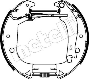 Metelli 51-0152 - Комплект гальм, барабанний механізм avtolavka.club