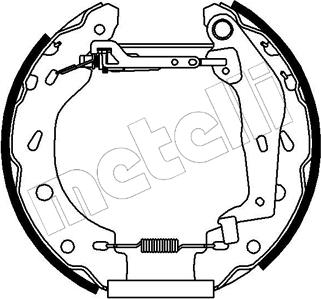 Metelli 51-0163 - Комплект гальм, барабанний механізм avtolavka.club