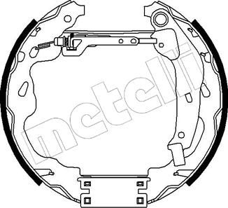 Metelli 51-0184 - Комплект гальм, барабанний механізм avtolavka.club