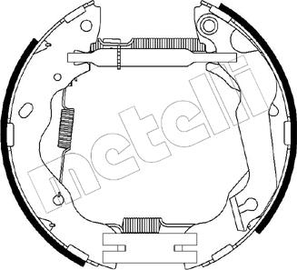 Metelli 51-0236 - Комплект гальм, барабанний механізм avtolavka.club