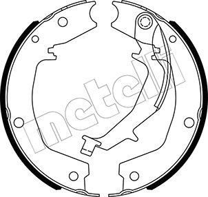 Metelli 53-0585 - Комплект гальм, ручник, парковка avtolavka.club