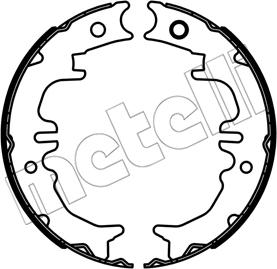 Metelli 53-0688 - Комплект гальм, ручник, парковка avtolavka.club