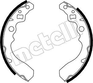 Metelli 53-0034 - Комплект гальм, барабанний механізм avtolavka.club