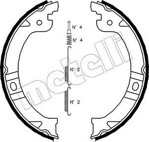 Metelli 53-0027K - Комплект гальм, ручник, парковка avtolavka.club