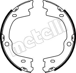 Metelli 53-0188 - Комплект гальм, ручник, парковка avtolavka.club