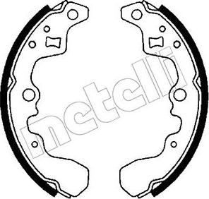 Metelli 53-0391 - Комплект гальм, барабанний механізм avtolavka.club