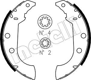 Metelli 53-0323 - Комплект гальм, барабанний механізм avtolavka.club