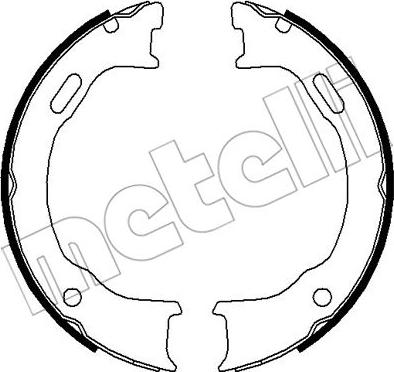 Metelli 53-0372 - Комплект гальм, ручник, парковка avtolavka.club