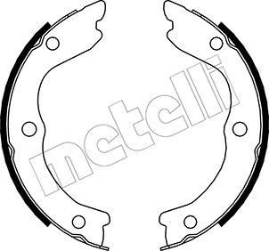 Metelli 53-0293 - Комплект гальм, ручник, парковка avtolavka.club