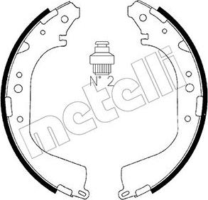 Metelli 53-0280 - Комплект гальм, барабанний механізм avtolavka.club