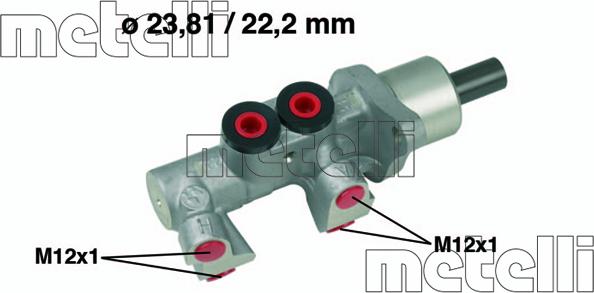 Metelli 05-0564 - Головний гальмівний циліндр avtolavka.club