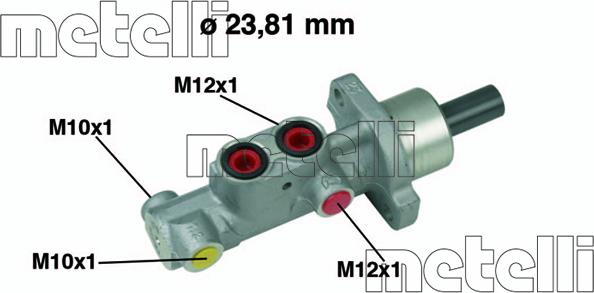 Metelli 05-0631 - Головний гальмівний циліндр avtolavka.club