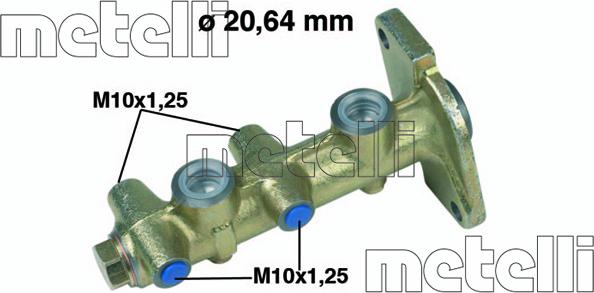 Metelli 05-0090 - Головний гальмівний циліндр avtolavka.club