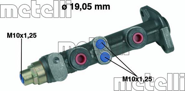 Metelli 05-0062 - Головний гальмівний циліндр avtolavka.club