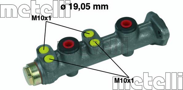 Metelli 05-0150 - Головний гальмівний циліндр avtolavka.club