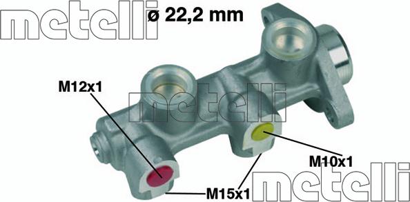 Metelli 05-0189 - Головний гальмівний циліндр avtolavka.club