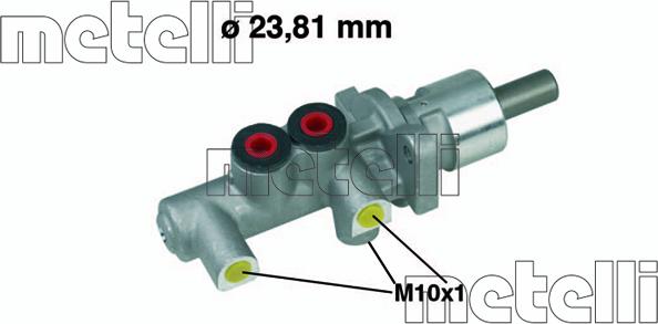 Metelli 05-0255 - Головний гальмівний циліндр avtolavka.club