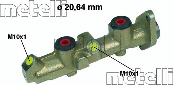 Metelli 05-0251 - Головний гальмівний циліндр avtolavka.club